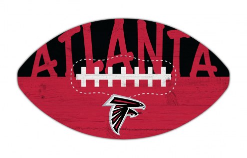 Atlanta Falcons 12&quot; Football Cutout Sign