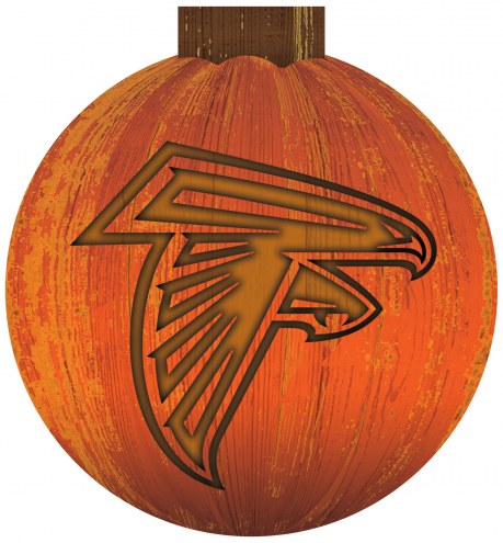 Atlanta Falcons 12&quot; Halloween Pumpkin Sign