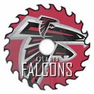 Atlanta Falcons 12" Rustic Circular Saw Sign