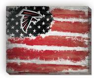 Atlanta Falcons 16" x 20" Flag Canvas Print