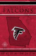 Atlanta Falcons 17" x 26" Coordinates Sign