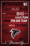 Atlanta Falcons 17" x 26" In This House Sign