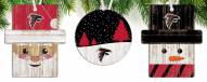 Atlanta Falcons 3-Pack Christmas Ornament Set