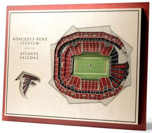 Atlanta Falcons 5-Layer StadiumViews 3D Wall Art