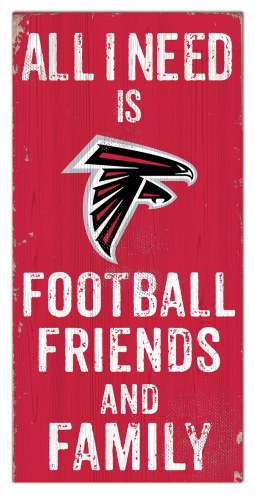 Atlanta Falcons 6&quot; x 12&quot; Friends & Family Sign