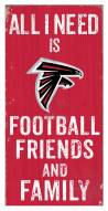 Atlanta Falcons 6" x 12" Friends & Family Sign