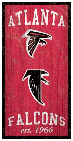 Atlanta Falcons 6&quot; x 12&quot; Heritage Sign
