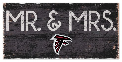 Atlanta Falcons 6&quot; x 12&quot; Mr. & Mrs. Sign