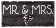 Atlanta Falcons 6" x 12" Mr. & Mrs. Sign