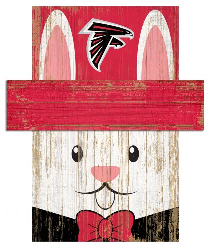Atlanta Falcons 6&quot; x 5&quot; Easter Bunny Head