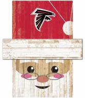 Atlanta Falcons 6" x 5" Santa Head