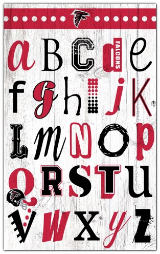 Atlanta Falcons Alphabet 11&quot; x 19&quot; Sign