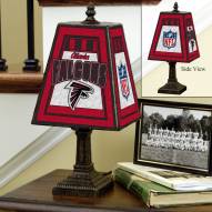 Atlanta Falcons Art Glass Table Lamp