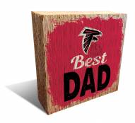 Atlanta Falcons Best Dad 6" x 6" Block