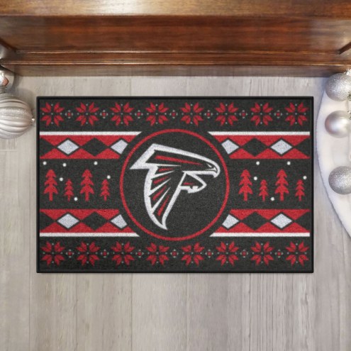 Atlanta Falcons Christmas Sweater Starter Rug