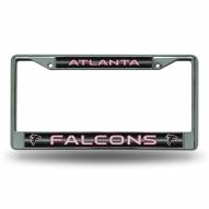 Atlanta Falcons Chrome Glitter License Plate Frame