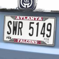 Atlanta Falcons Chrome Metal License Plate Frame