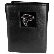 Atlanta Falcons Deluxe Leather Tri-fold Wallet in Gift Box