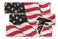 Atlanta Falcons Flag 3 Plank Sign