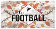 Atlanta Falcons Hello Football 6" x 12" Wall Art