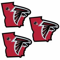 Atlanta Falcons Home State Decal - 3 Pack
