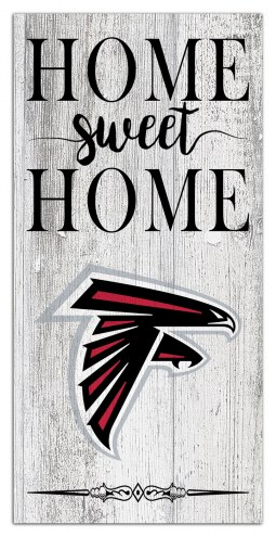 Atlanta Falcons Home Sweet Home Whitewashed 6&quot; x 12&quot; Sign