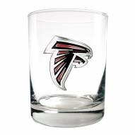 Atlanta Falcons Logo Rocks Glass - Set of 2