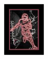 Atlanta Falcons Neon Player Framed 12" x 16" Sign