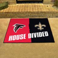 Atlanta Falcons/New Orleans Saints House Divided Mat