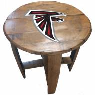 Atlanta Falcons Oak Barrel Table