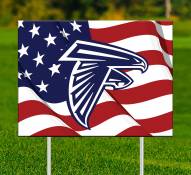 Atlanta Falcons Patriotic Yard Sign
