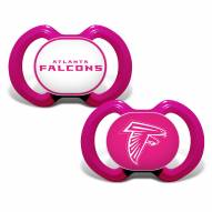 Atlanta Falcons Pink Baby Pacifier 2-Pack