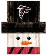 Atlanta Falcons Snowman Head Sign
