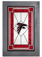Atlanta Falcons Stained Glass with Frame