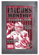 Atlanta Falcons Team Monthly 11" x 19" Framed Sign