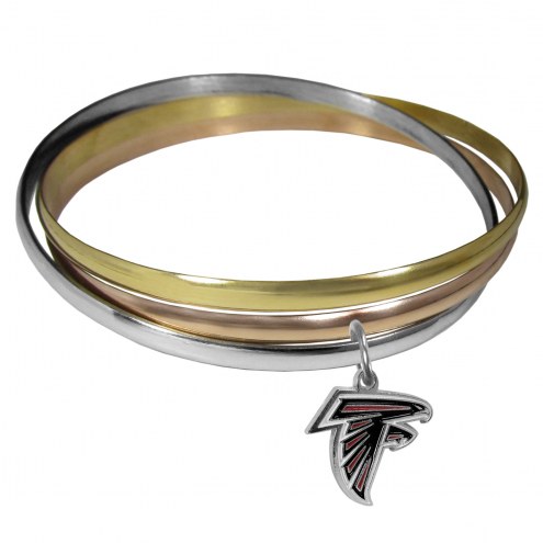 Atlanta Falcons Tri-color Bangle Bracelet