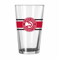 Atlanta Hawks 16 oz. Stripe Pint Glass