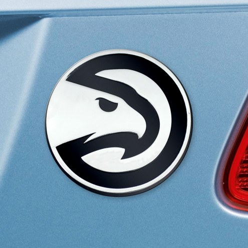 Atlanta Hawks Chrome Metal Car Emblem