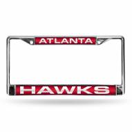 Atlanta Hawks Laser Chrome License Plate Frame
