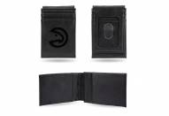 Atlanta Hawks Laser Engraved Black Front Pocket Wallet