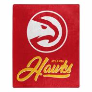 Atlanta Hawks Signature Raschel Throw Blanket