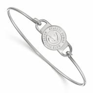 Atlanta Hawks Sterling Silver Wire Bangle Bracelet