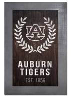 Auburn Tigers 11" x 19" Laurel Wreath Framed Sign