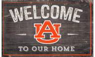Auburn Tigers 11" x 19" Welcome to Our Home Sign