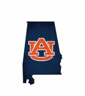 Auburn Tigers 12" Team Color Logo State Sign