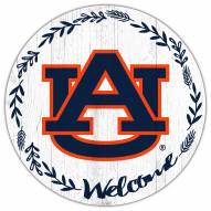 Auburn Tigers 12" Welcome Circle Sign