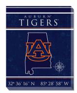 Auburn Tigers 16" x 20" Coordinates Canvas Print
