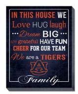 Auburn Tigers 16" x 20" In This House Canvas Print