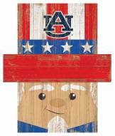 Auburn Tigers 19" x 16" Patriotic Head