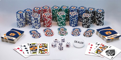 Auburn Tigers 300 Piece Poker Set